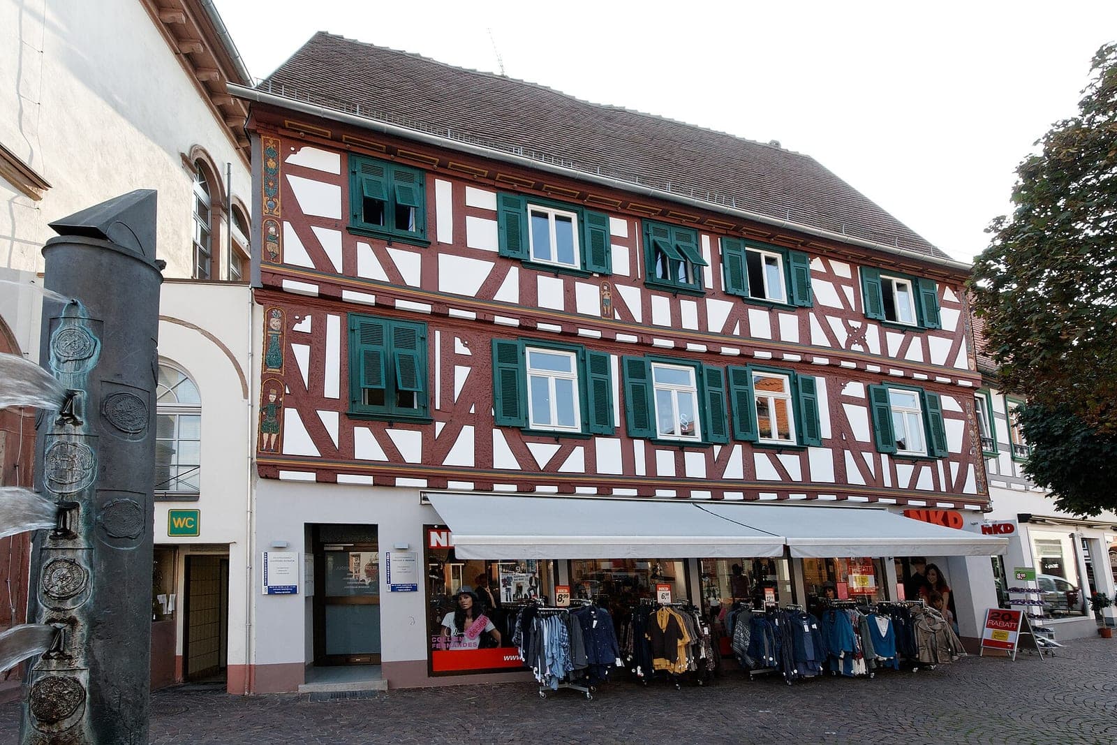Fachwerkhäuser in der historischen Altstadt von Seligenstadt am Main